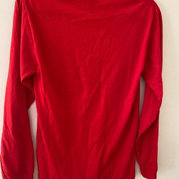 Men's Chalktalk red long sleeve jersey dog baseball size small - Picture 2 of 6